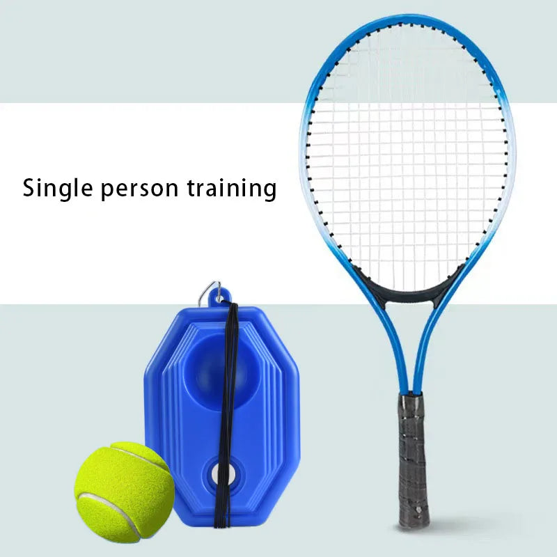 1coverTennis racket with string set tennis trainer base single person practice rebound sports and fitness equipment