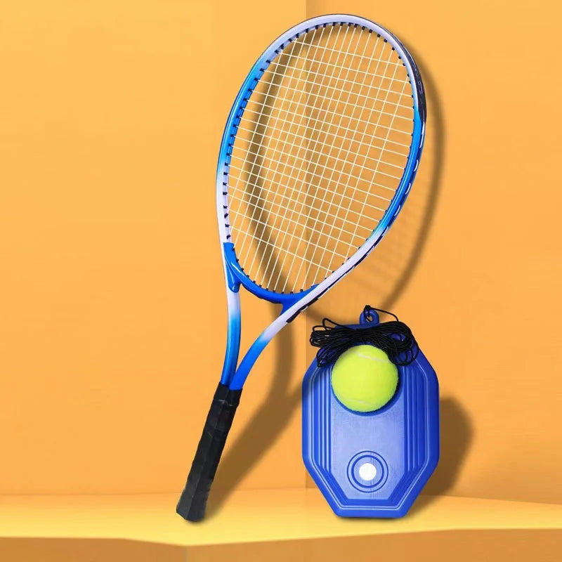 1coverTennis racket with string set tennis trainer base single person practice rebound sports and fitness equipment