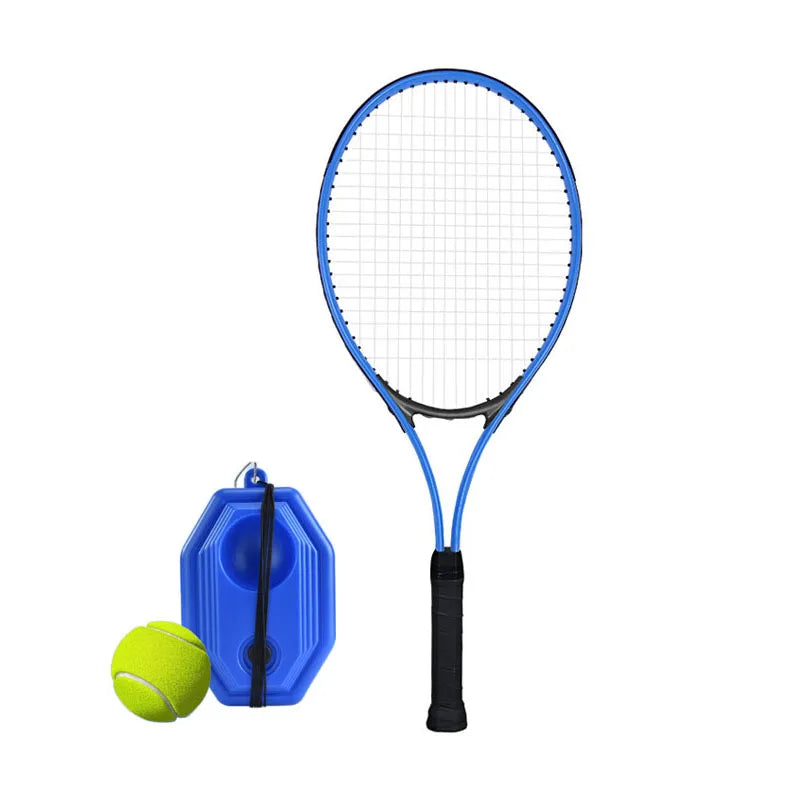 1coverTennis racket with string set tennis trainer base single person practice rebound sports and fitness equipment