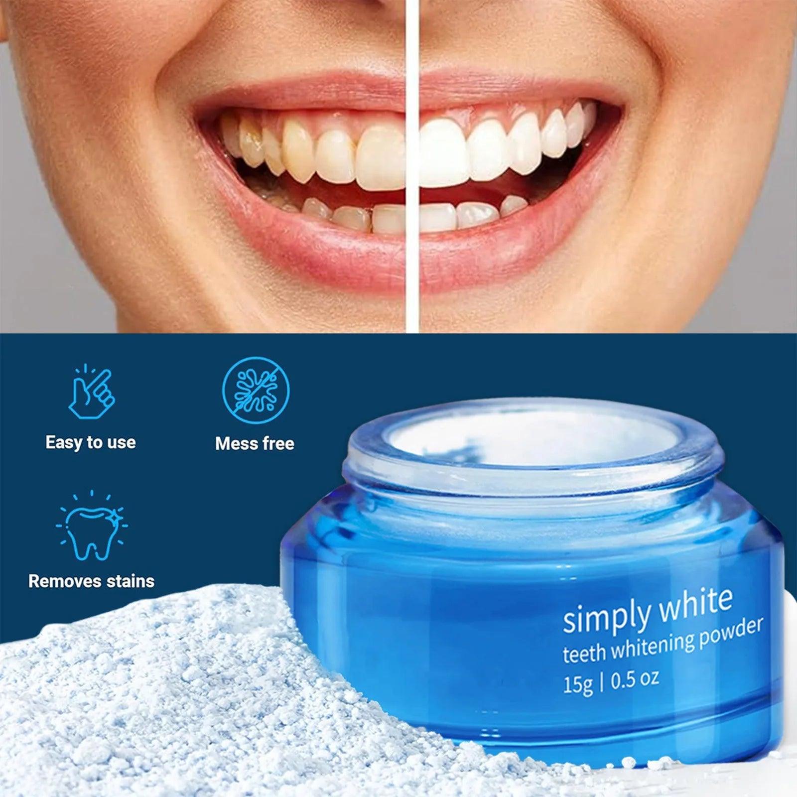 1/2/5pcs Teeth Whitening Powder Canel Out Stains No Sensitivity Enamel Safe Toothpaste Whitening Powder Teeth Whitening Powder - Shopping Monks