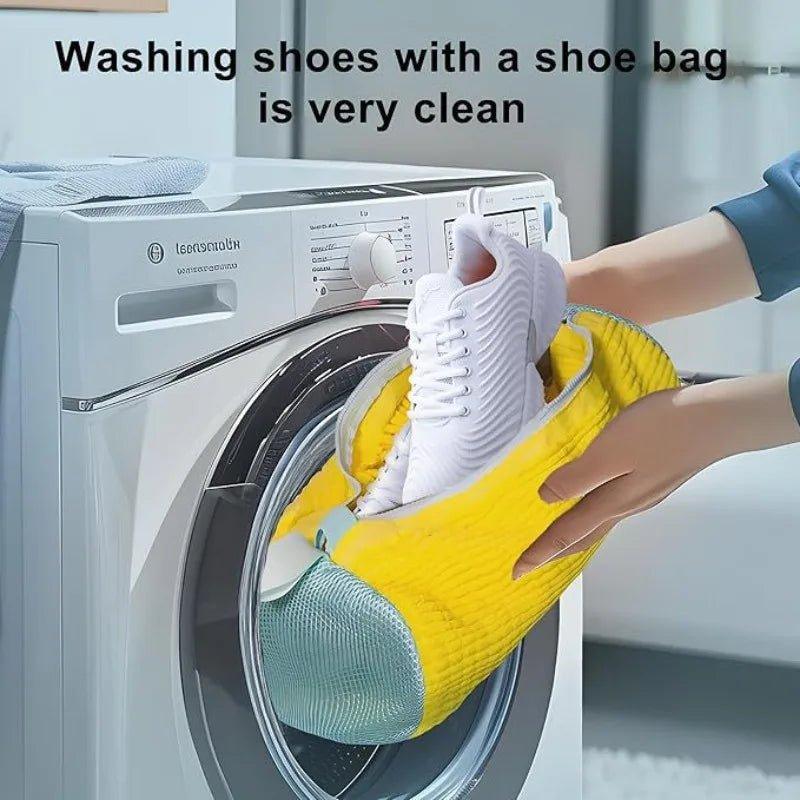 1/2PCS Washing Shoes Bag Cotton Shoes Laundry Bags Easily Remove Dirt Washing Bags Anti-Deformation Shoes Clothes Organizer - Shopping Monks