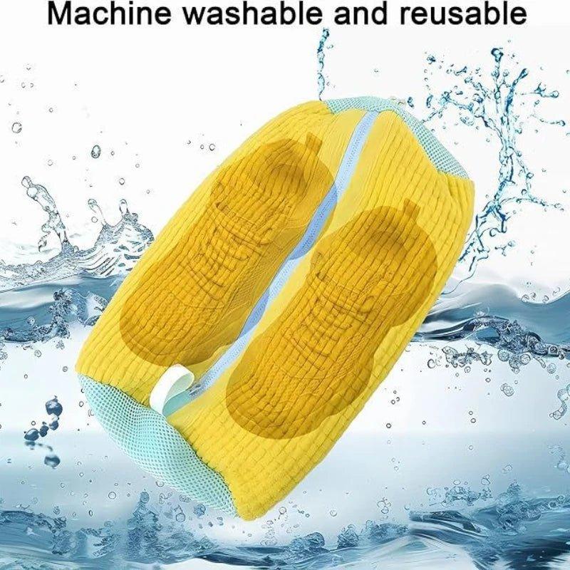 1/2PCS Washing Shoes Bag Cotton Shoes Laundry Bags Easily Remove Dirt Washing Bags Anti-Deformation Shoes Clothes Organizer - Shopping Monks