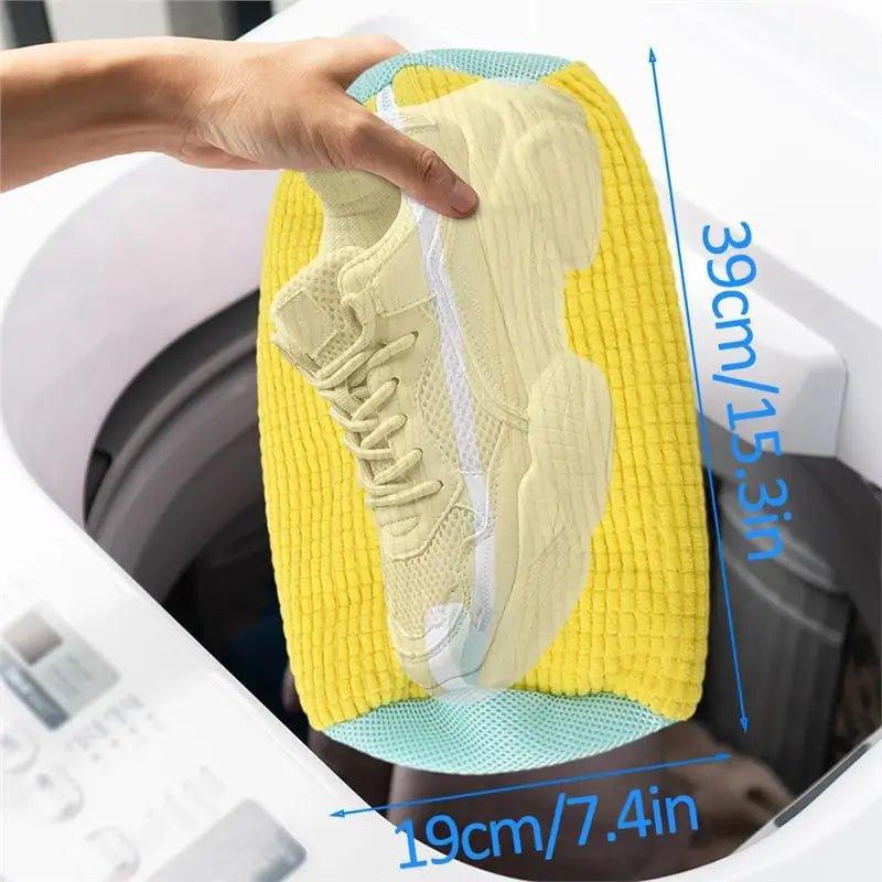 1/2PCS Washing Shoes Bag Cotton Shoes Laundry Bags Easily Remove Dirt Washing Bags Anti-Deformation Shoes Clothes Organizer - Shopping Monks