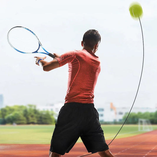 1coverTennis racket with string set tennis trainer base single person practice rebound sports and fitness equipment
