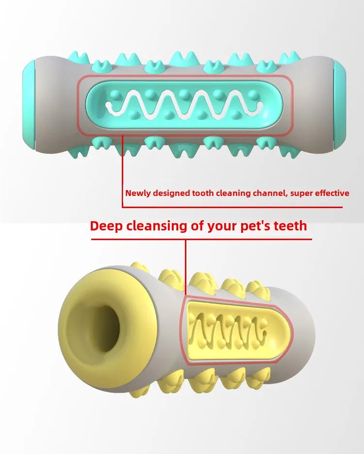 Pet Supplies Wholesale Amazon New Product Dog Toys Molar Stick Resistant to Chewing Teeth Cleaning Dog Toothbrush Feeder