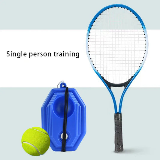 1coverTennis racket with string set tennis trainer base single person practice rebound sports and fitness equipment