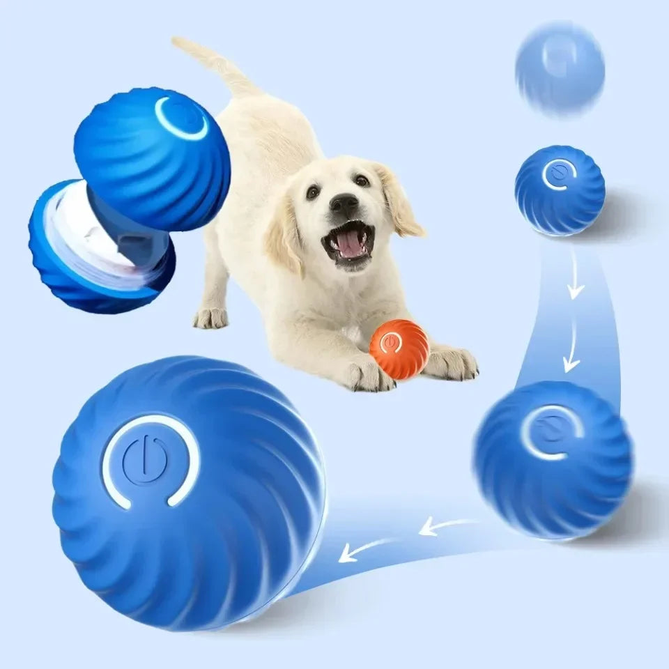 Pet Toy Ball Electronic Interactive Dog Toy Ball Electronic Interactive Smart Moving Gravity Jumping  Pet Products Rechargeable