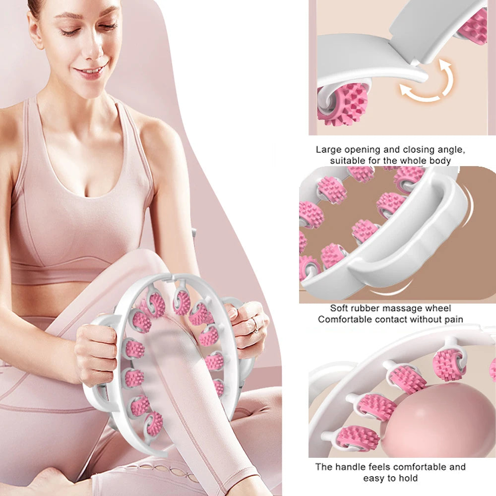 2PCS Foam Roller-Cellulite Massager Roller,Cellulite Remover Muscle Massage Roller for Body,Deep Massage Tool for Relieve Muscle