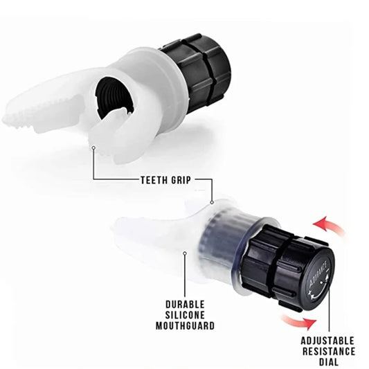 Breathing Trainer Lung Respirator Fitness Equipment Respiratory Silicone High Altitude Training Outdoor Expiratory Exercise Tool