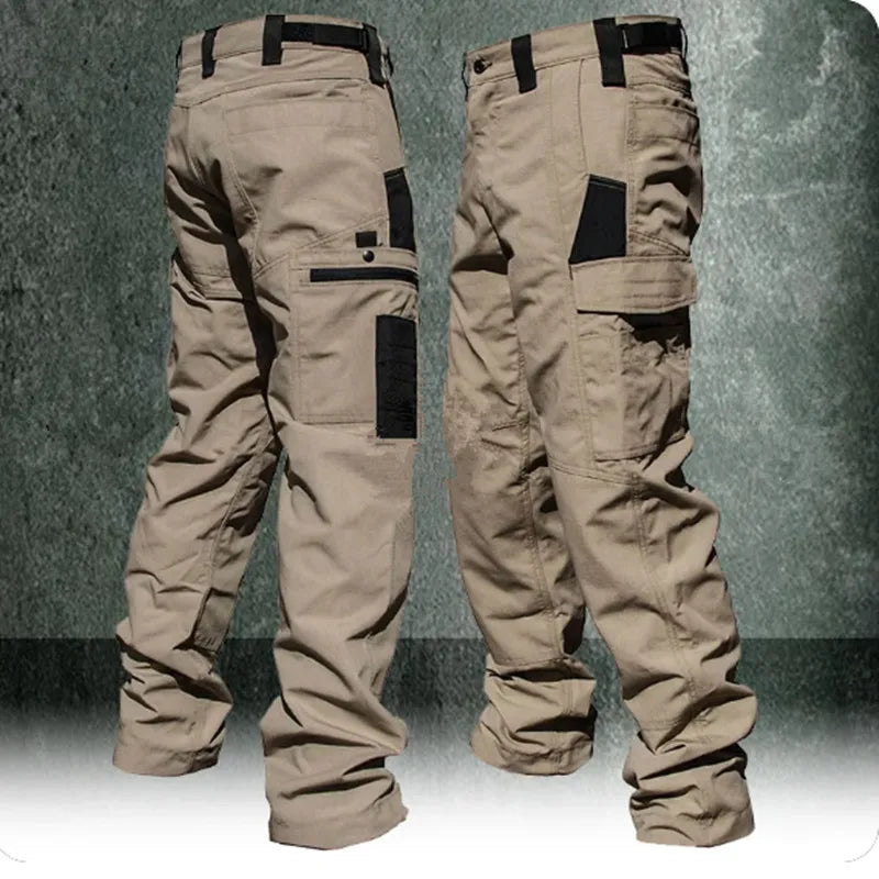 Men's Cargo Pants Multi Pockets Work Trousers Casual Tactical Pants Male Outwear Straight Autumn Winter Wear-resisting Trousers