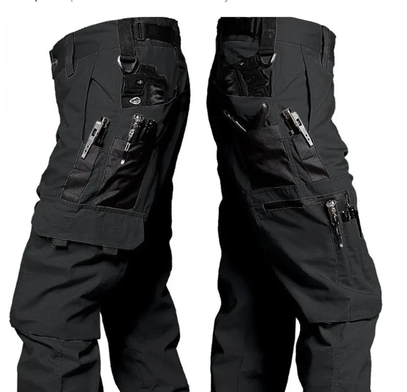 Men's Cargo Pants Multi Pockets Work Trousers Casual Tactical Pants Male Outwear Straight Autumn Winter Wear-resisting Trousers