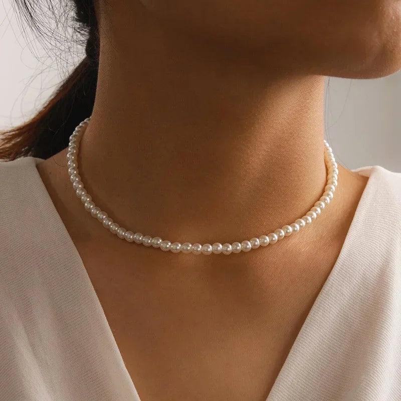 LATS Popular Silver Colour Sparkling Clavicle Chain Choker Necklace Collar For Women Fine Jewelry Wedding Party Birthday Gift - Shopping Monks