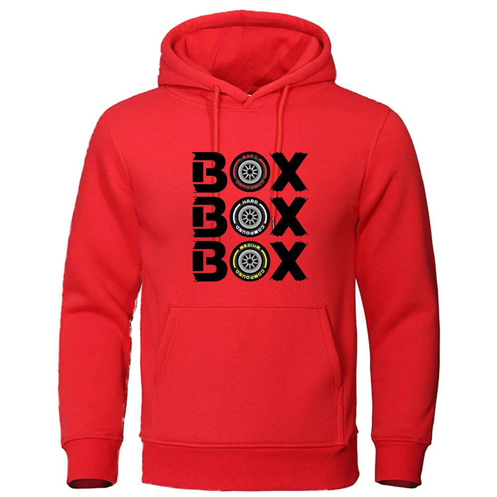 Box Box Hodies F1 tire composite V2 sports shirt men's and women's loose casual sports jacket