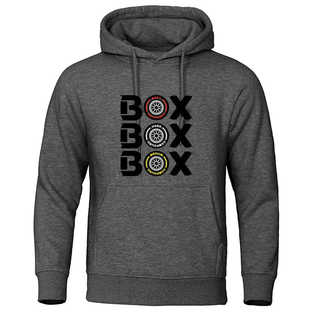 Box Box Hodies F1 tire composite V2 sports shirt men's and women's loose casual sports jacket