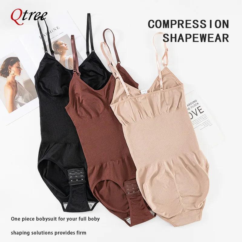 Bodysuit Shapewear Women's Tummy Control Sculpting Bodysuit Body Shaping One-piece Underwear Slimming Shapewear - Shopping Monks