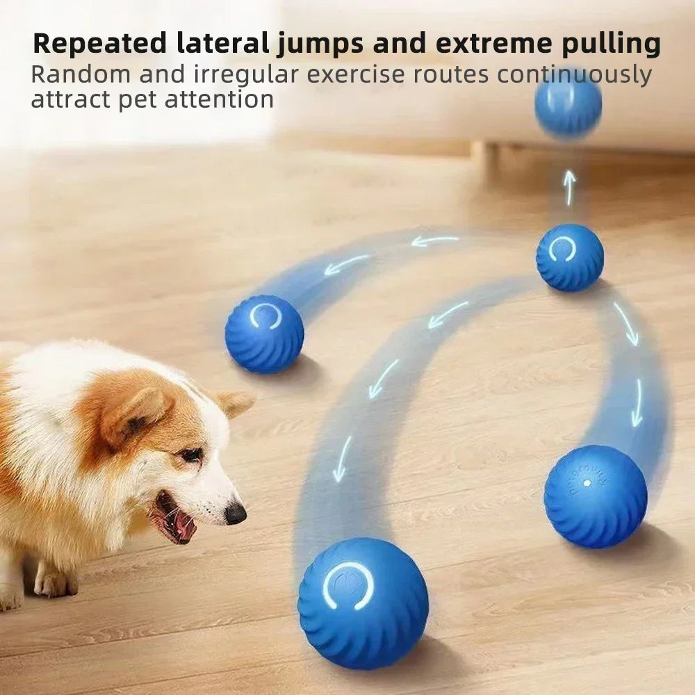 Pet Toy Ball Electronic Interactive Dog Toy Ball Electronic Interactive Smart Moving Gravity Jumping  Pet Products Rechargeable