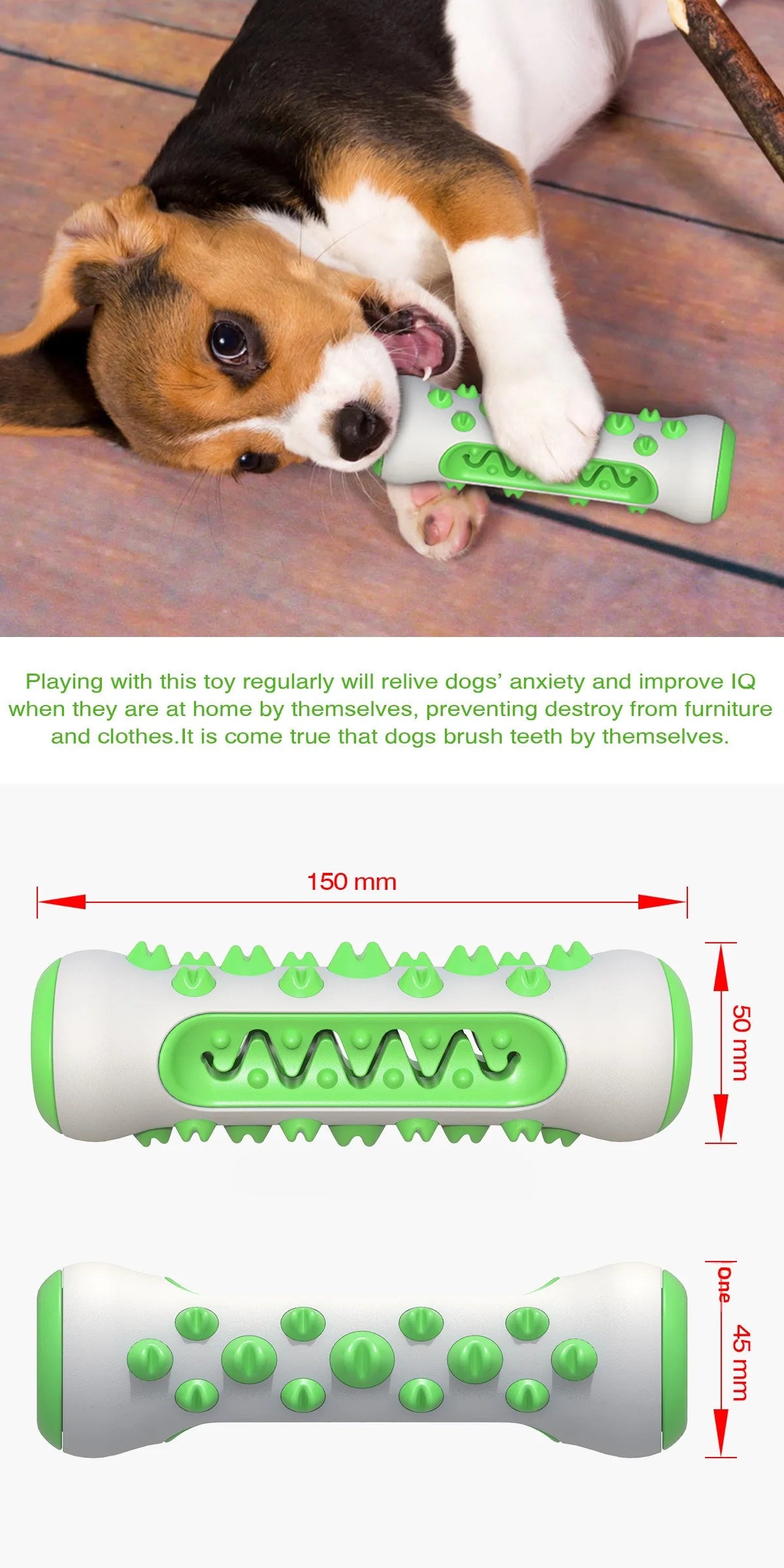 Pet Supplies Wholesale Amazon New Product Dog Toys Molar Stick Resistant to Chewing Teeth Cleaning Dog Toothbrush Feeder