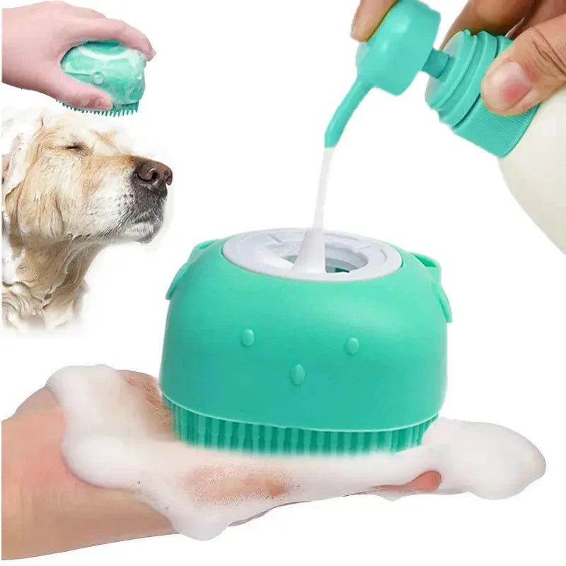 Bathroom Puppy Big Dog Cat Bath Massage Gloves Brush Soft Safety Silicone Pet Accessories for Dogs Cats Tools Mascotas Products - Shopping Monks