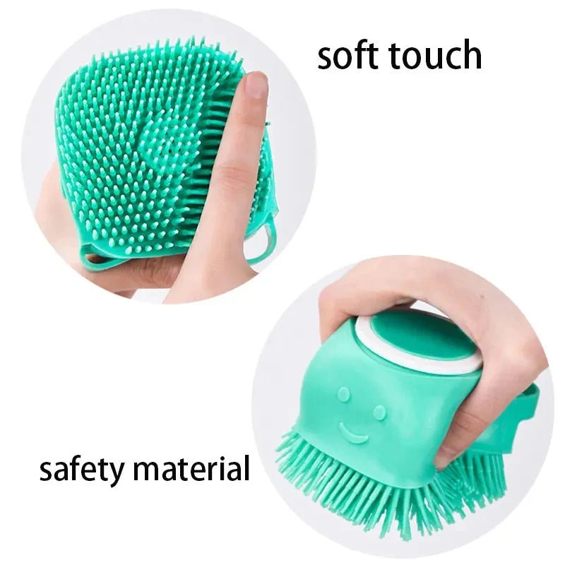 Bathroom Puppy Big Dog Cat Bath Massage Gloves Brush Soft Safety Silicone Pet Accessories for Dogs Cats Tools Mascotas Products - Shopping Monks