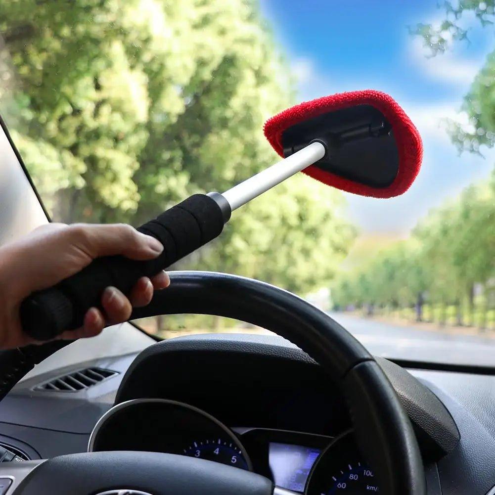 Car Windshield Telescopic Microfiber Cleaning Tool - Shopping Monks