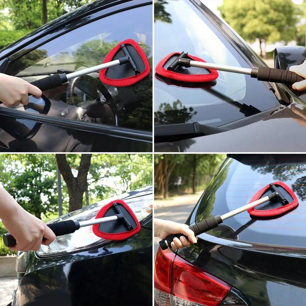 Car Windshield Telescopic Microfiber Cleaning Tool - Shopping Monks