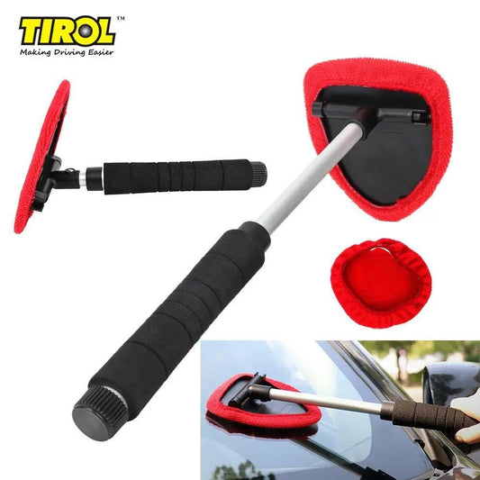 Car Windshield Telescopic Microfiber Cleaning Tool - Shopping Monks