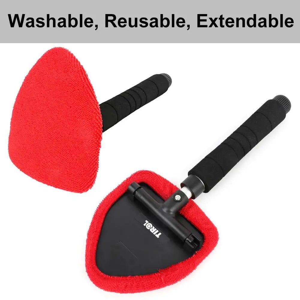 Car Windshield Telescopic Microfiber Cleaning Tool - Shopping Monks