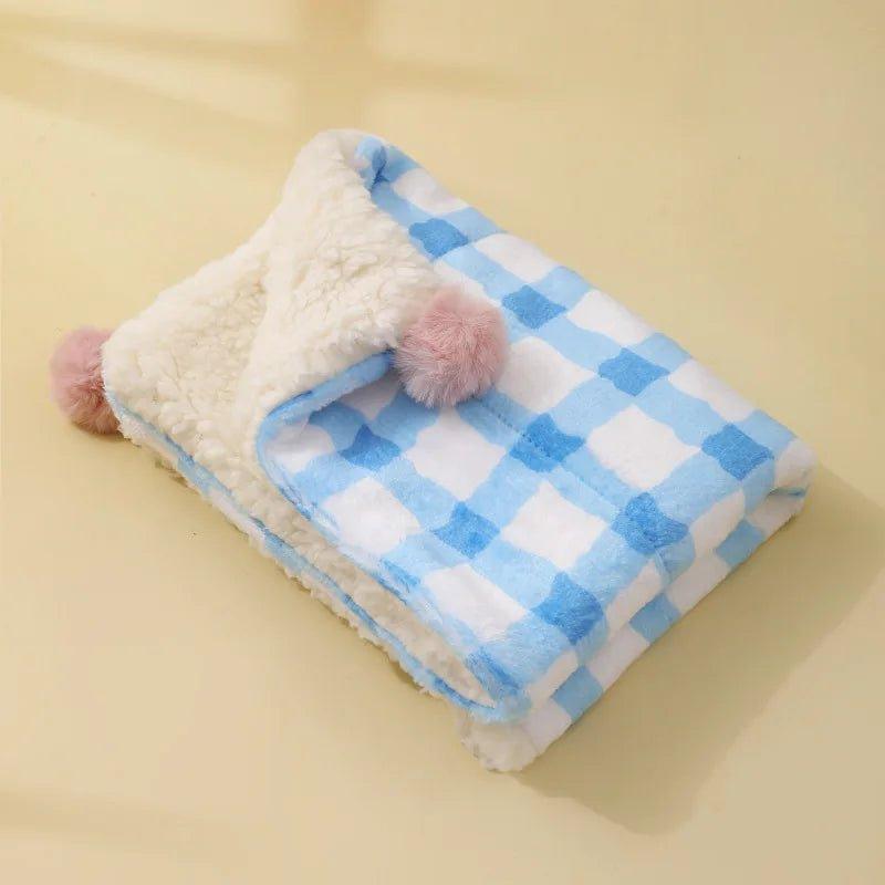 Cozy Checkered Pet Blanket - Shopping Monks