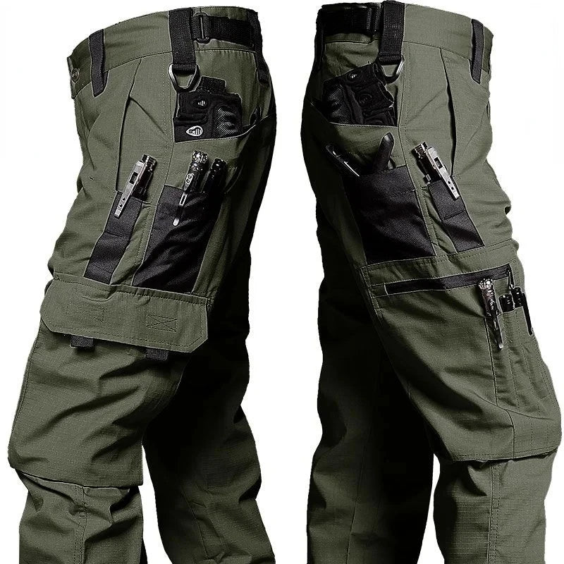 Men's Cargo Pants Multi Pockets Work Trousers Casual Tactical Pants Male Outwear Straight Autumn Winter Wear - resisting Trousers - Shopping Monks