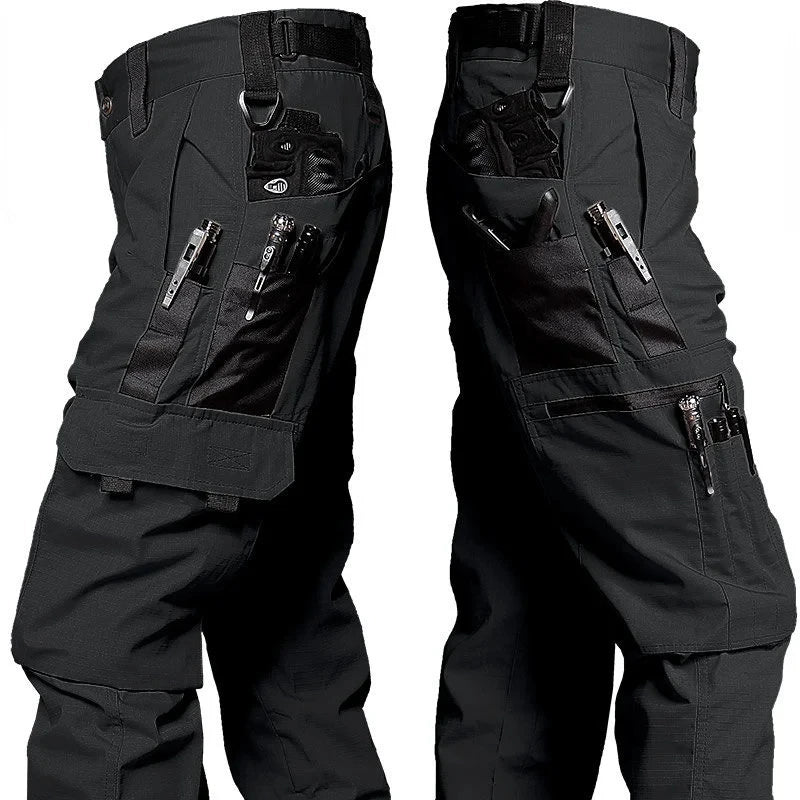 Men's Cargo Pants Multi Pockets Work Trousers Casual Tactical Pants Male Outwear Straight Autumn Winter Wear - resisting Trousers - Shopping Monks