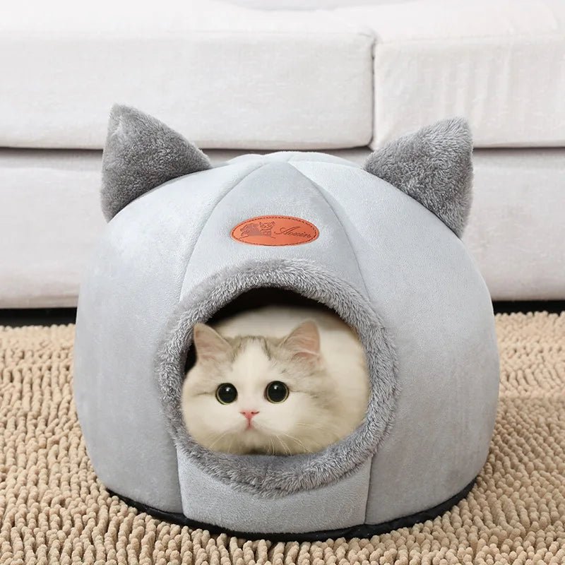 New Deep Sleep Comfort In Winter Cat Bed Iittle Mat Basket Small Dog House Products Pets Tent Cozy Cave Nest Indoor Cama Gato - Shopping Monks