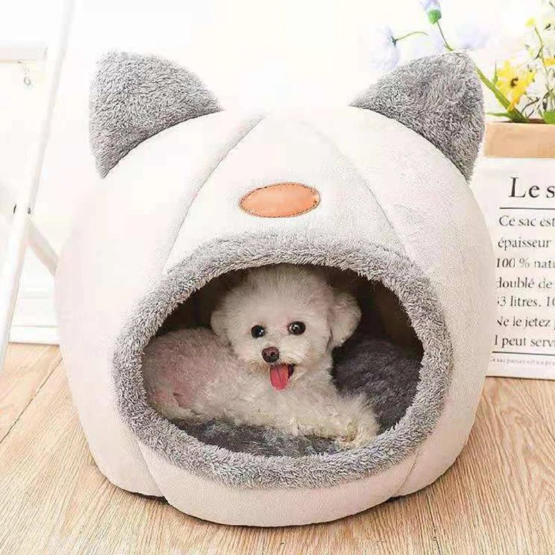 New Deep Sleep Comfort In Winter Cat Bed Iittle Mat Basket Small Dog House Products Pets Tent Cozy Cave Nest Indoor Cama Gato - Shopping Monks