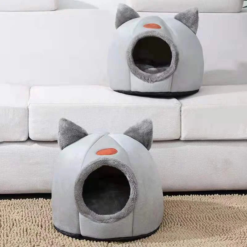 New Deep Sleep Comfort In Winter Cat Bed Iittle Mat Basket Small Dog House Products Pets Tent Cozy Cave Nest Indoor Cama Gato - Shopping Monks