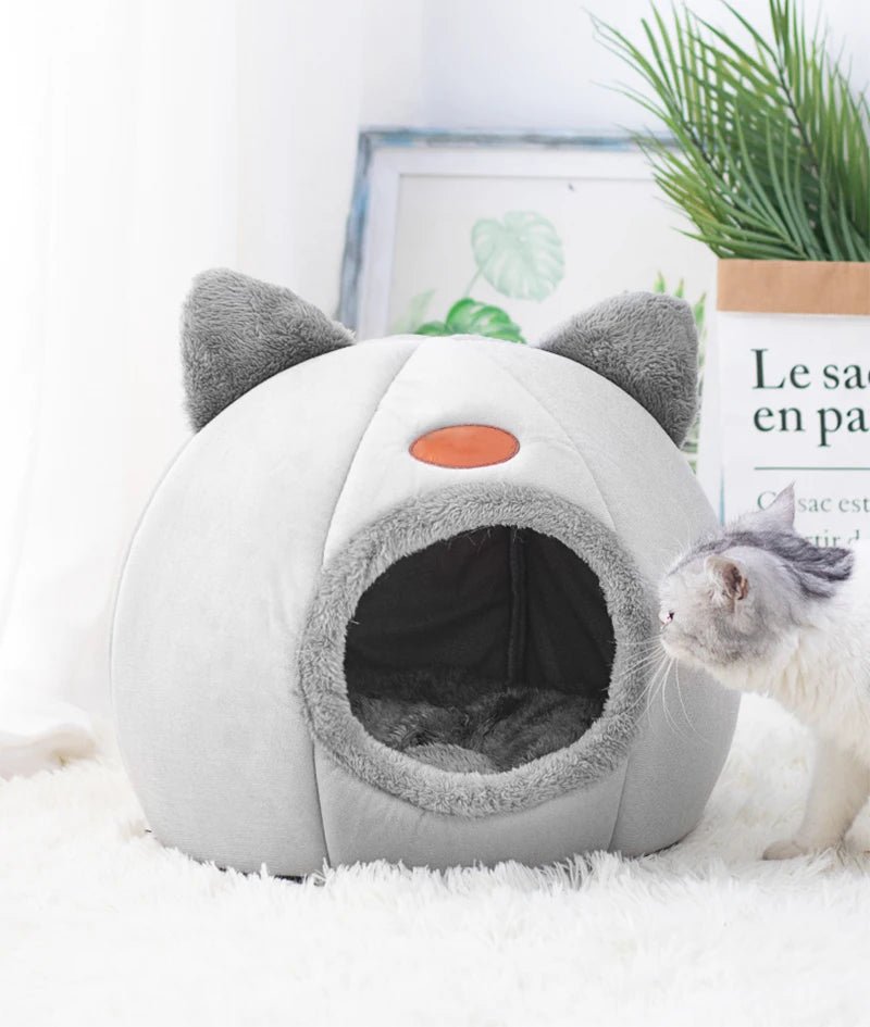 New Deep Sleep Comfort In Winter Cat Bed Iittle Mat Basket Small Dog House Products Pets Tent Cozy Cave Nest Indoor Cama Gato - Shopping Monks