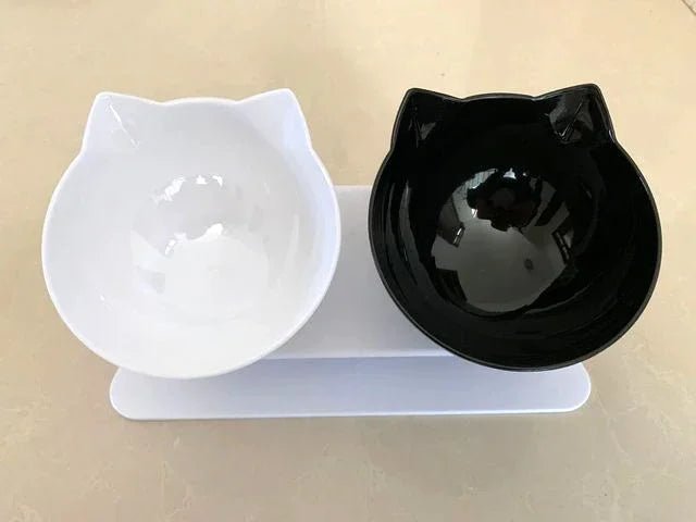 Non - Slip Double Cat Bowl Dog Bowl With Stand Pet Feeding Cat Water Bowl For Cats Food Pet Bowls For Dogs Feeder Product Supplies - Shopping Monks