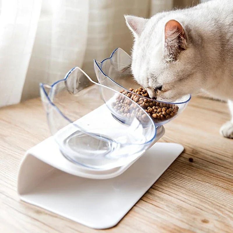 Non - Slip Double Cat Bowl Dog Bowl With Stand Pet Feeding Cat Water Bowl For Cats Food Pet Bowls For Dogs Feeder Product Supplies - Shopping Monks