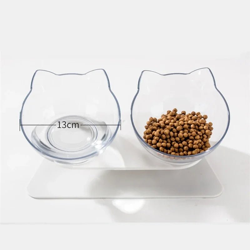 Non - Slip Double Cat Bowl Dog Bowl With Stand Pet Feeding Cat Water Bowl For Cats Food Pet Bowls For Dogs Feeder Product Supplies - Shopping Monks