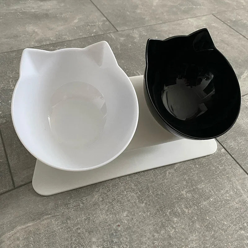 Non - Slip Double Cat Bowl Dog Bowl With Stand Pet Feeding Cat Water Bowl For Cats Food Pet Bowls For Dogs Feeder Product Supplies - Shopping Monks