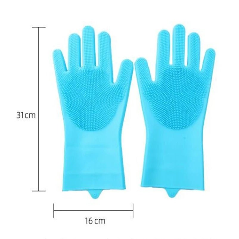 Pet cat bath accessories Scrub brush Teddy silicone bath gloves anti - scratch and anti - bite bath products - Shopping Monks