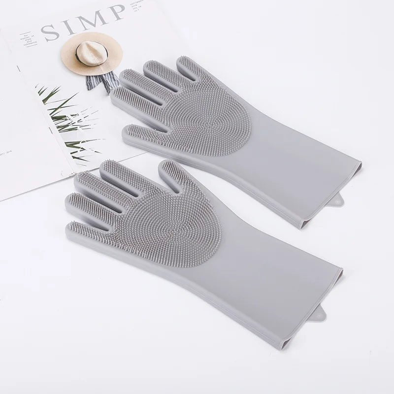 Pet cat bath accessories Scrub brush Teddy silicone bath gloves anti - scratch and anti - bite bath products - Shopping Monks