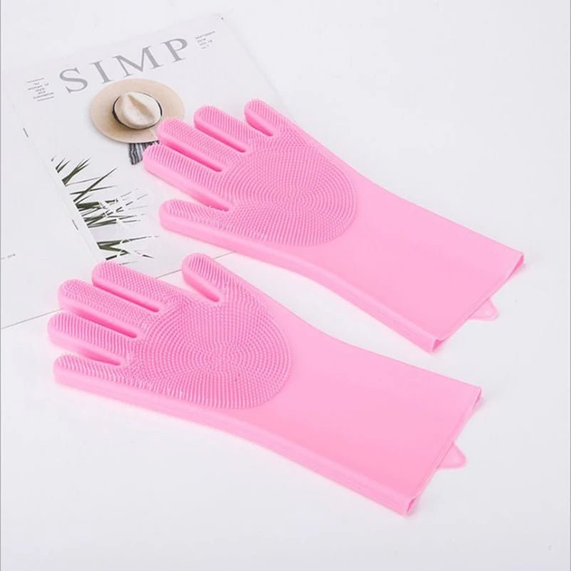 Pet cat bath accessories Scrub brush Teddy silicone bath gloves anti - scratch and anti - bite bath products - Shopping Monks