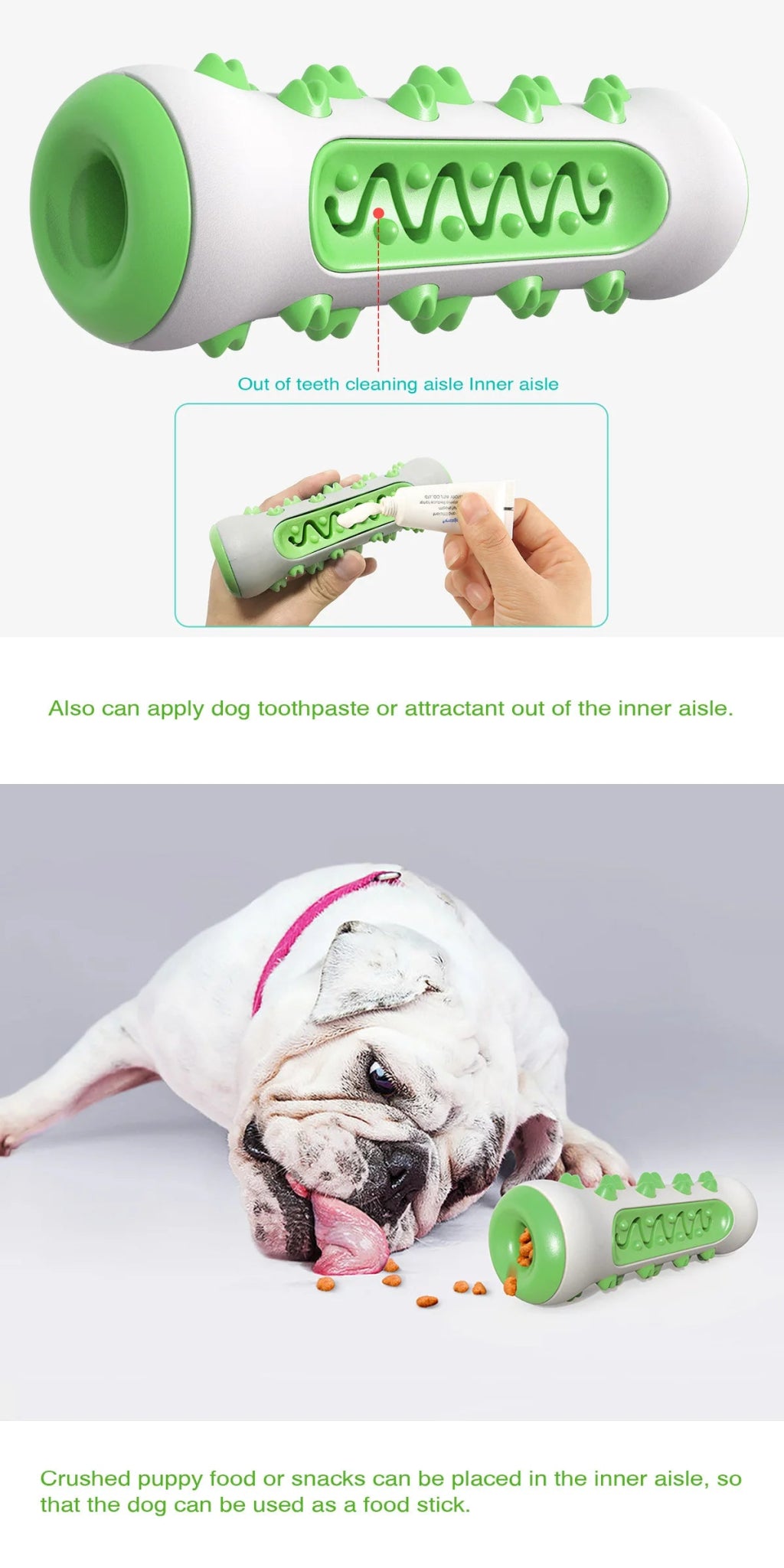 Pet Supplies Wholesale Amazon New Product Dog Toys Molar Stick Resistant to Chewing Teeth Cleaning Dog Toothbrush Feeder - Shopping Monks