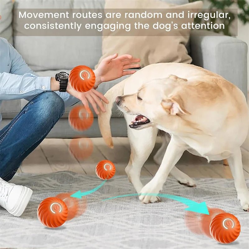 Smart Dog Toy Ball Electronic Interactive Pet Toy Moving Ball USB Automatic Moving Bouncing for Puppy Birthday Gift Cat Products - Shopping Monks