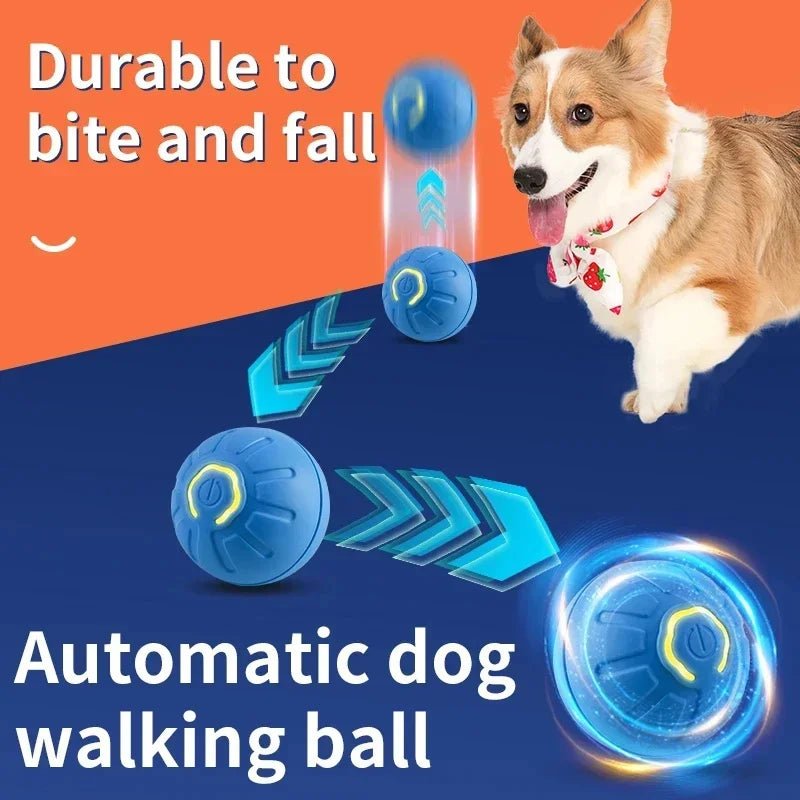 Smart Dog Toy Ball Electronic Interactive Pet Toy Moving Ball USB Automatic Moving Bouncing for Puppy Birthday Gift Cat Products - Shopping Monks