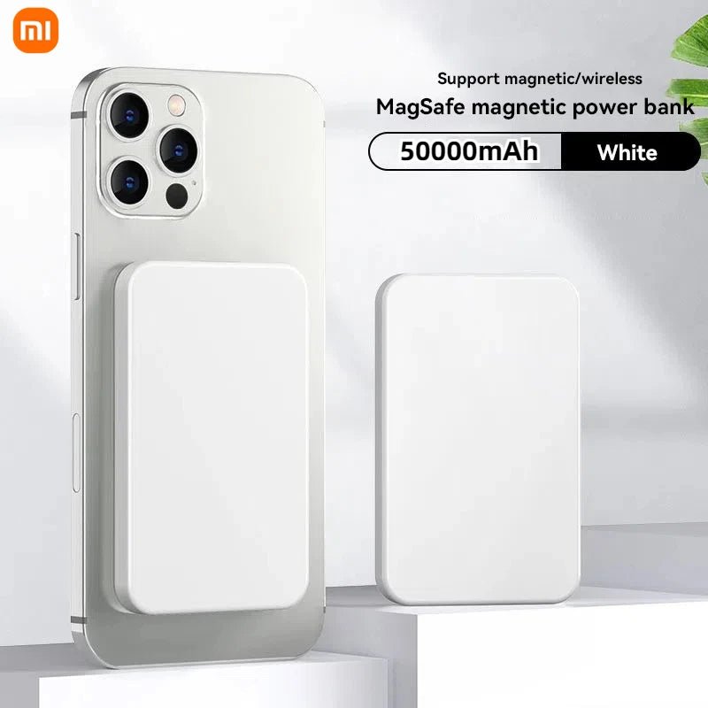 Xiaomi Power Bank 50000mah Magnetic Power Bank Fast Charging Wireless Charging Mobile Phone External Battery For Samsung Iphone - Shopping Monks